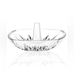 Vera Wang x Wedgwood Clear Glass Crystal Duchesse Jewelry Ring Holder